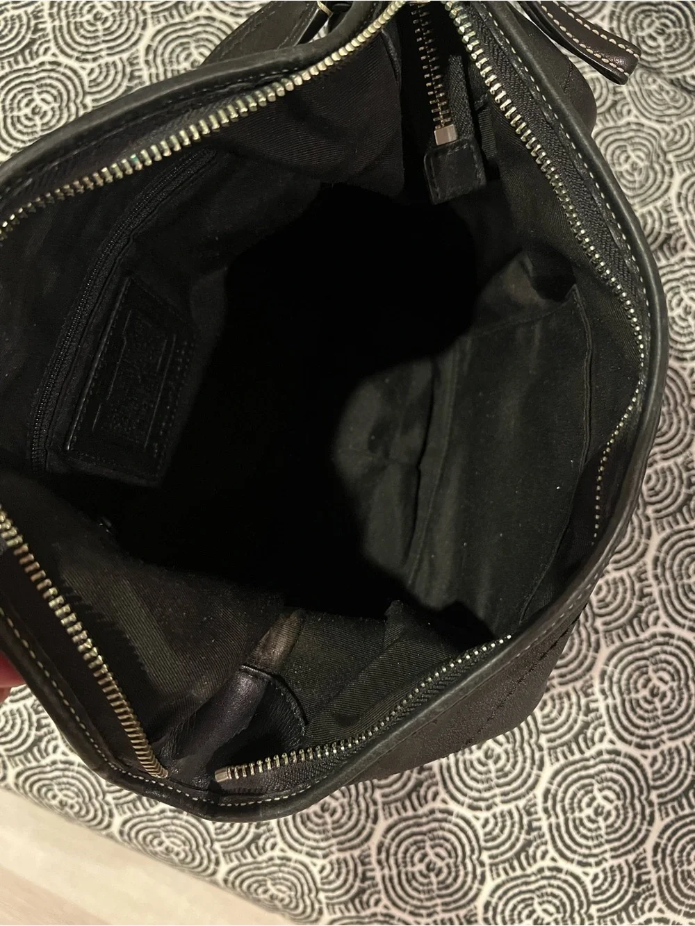 Coach Vintage Soho Hobo Black Leather Bag